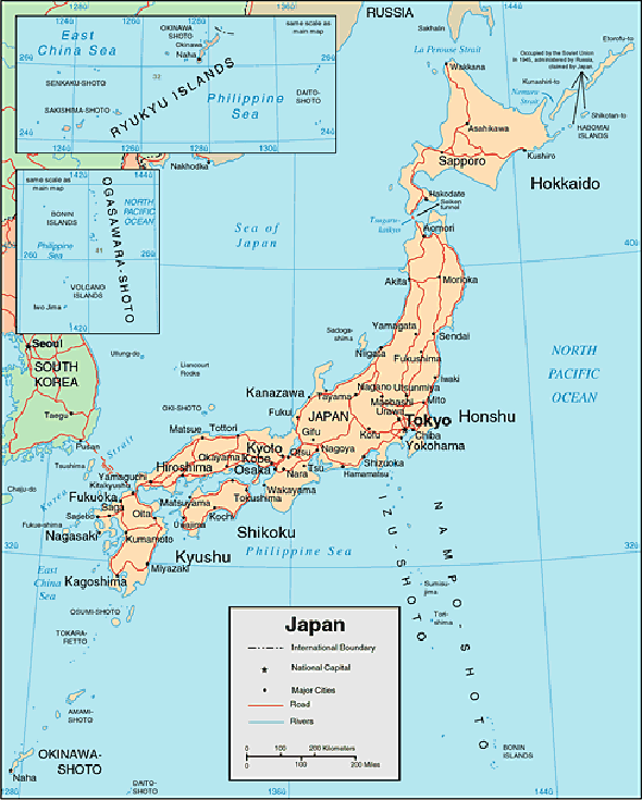 Japan Map - Vacation Idea