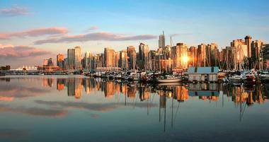 Vancouver at sunset