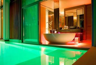 Open-floor Bathoom Design at the W Koh Samui in Thailand