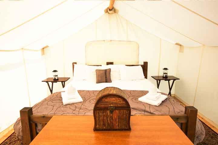 Sleep Beneath the Stars at Glacier Under Canvas in Coram, Montana