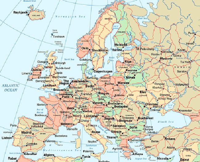 Map of Europe