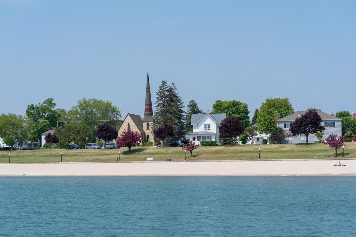Beach in Algoma, Wisconsin