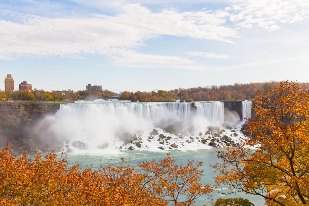 Niagara Falls in the fall