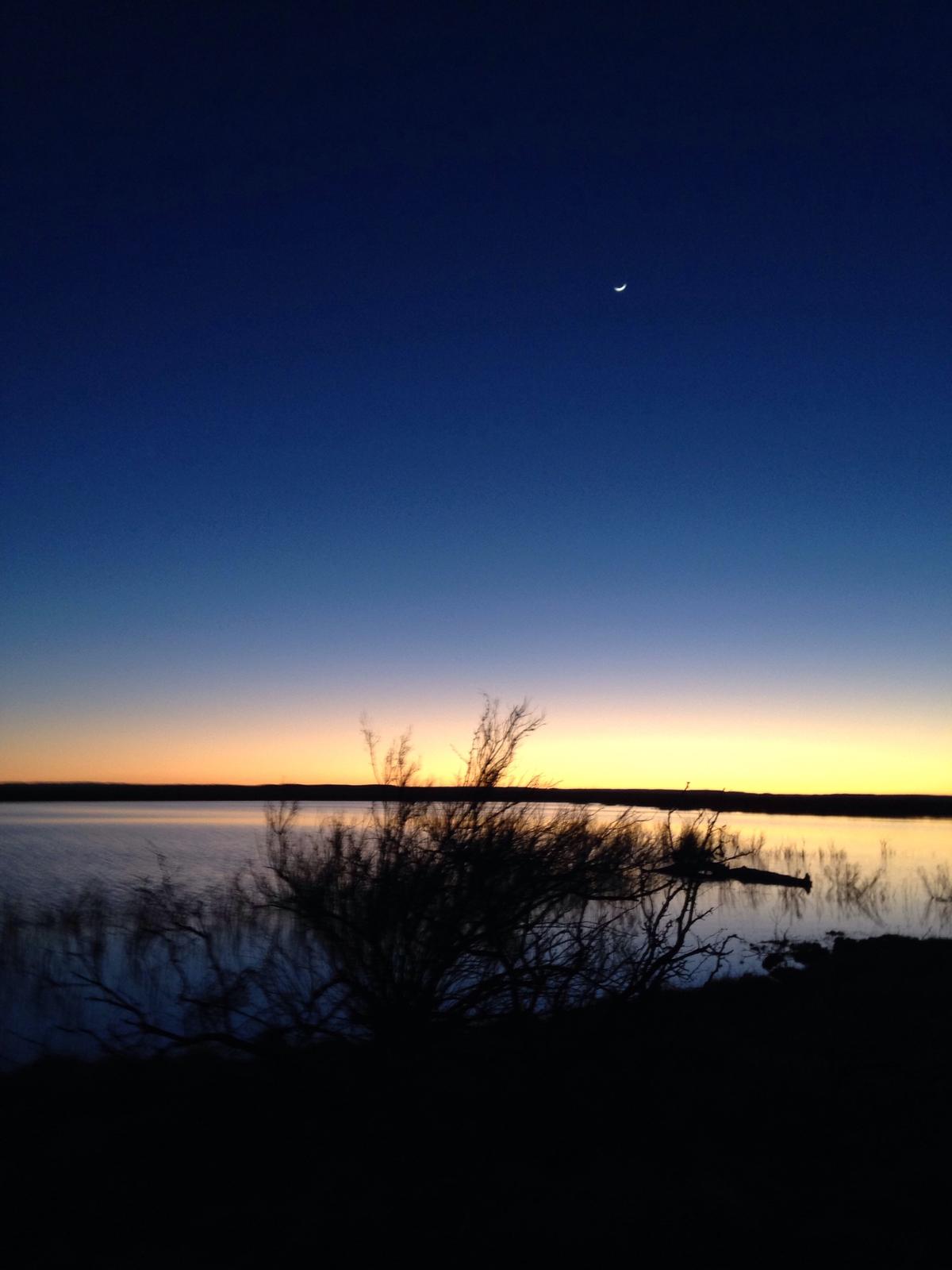 Lake Carlsbad at night