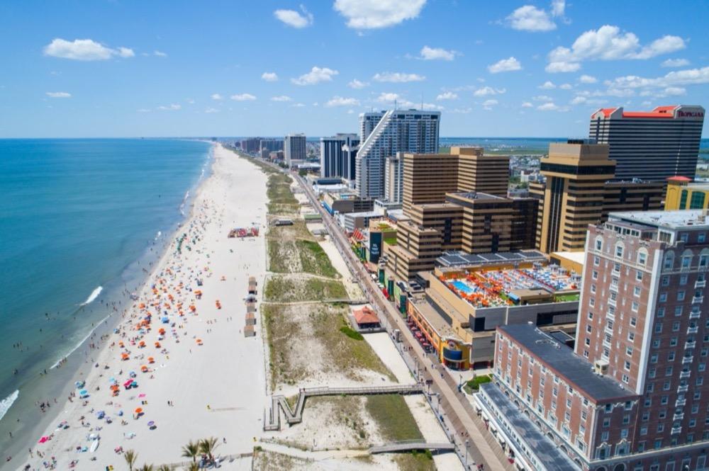 Walk past casinos, see ocean views, and explore vibrant entertainment spots.