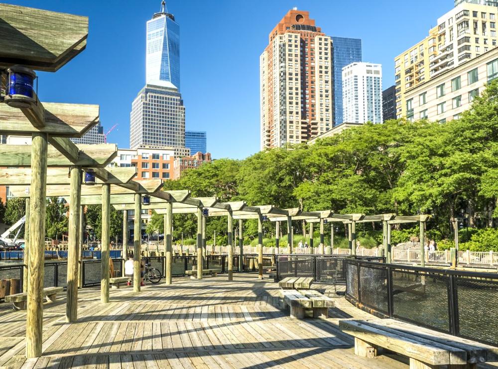 Stroll Waterfront Paths and Catch Statue Views at Battery Park