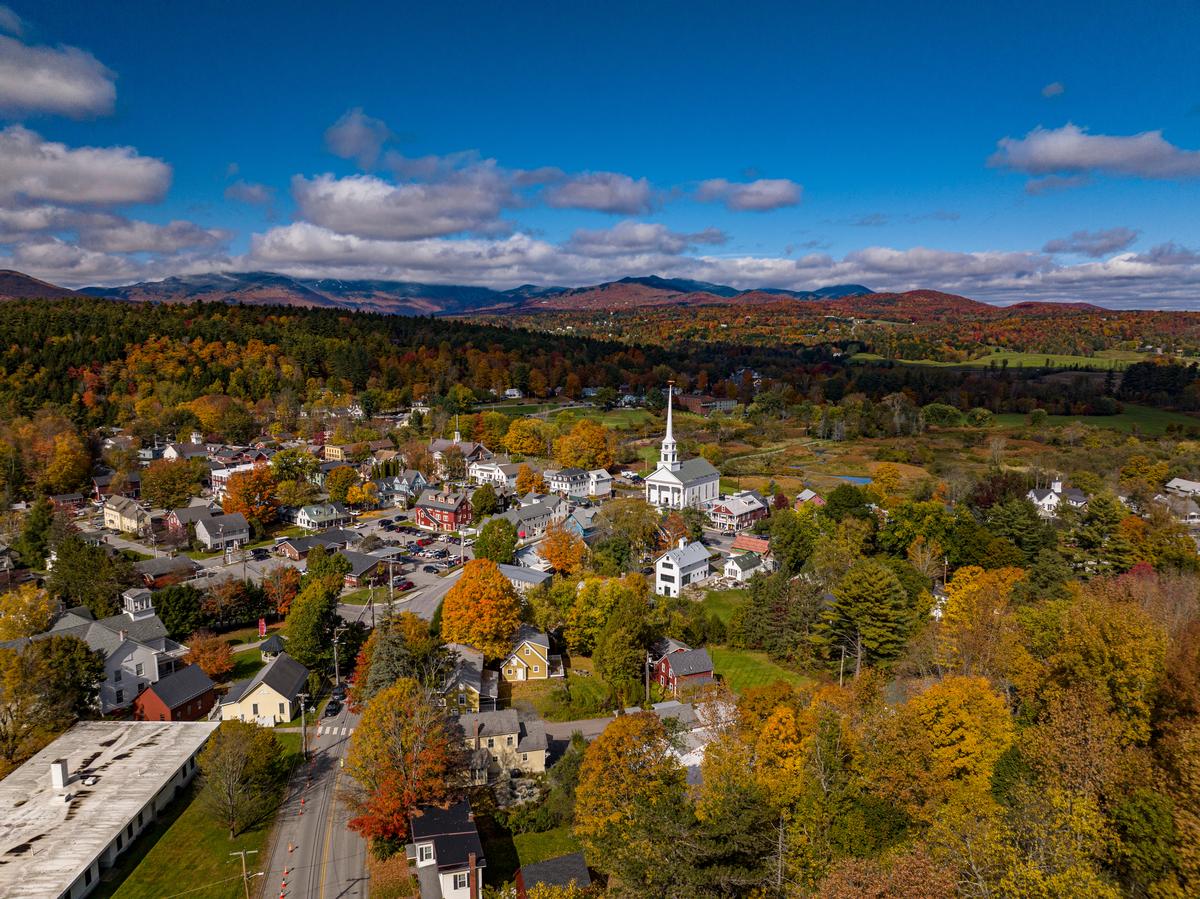 Stowe Vermont in the fall