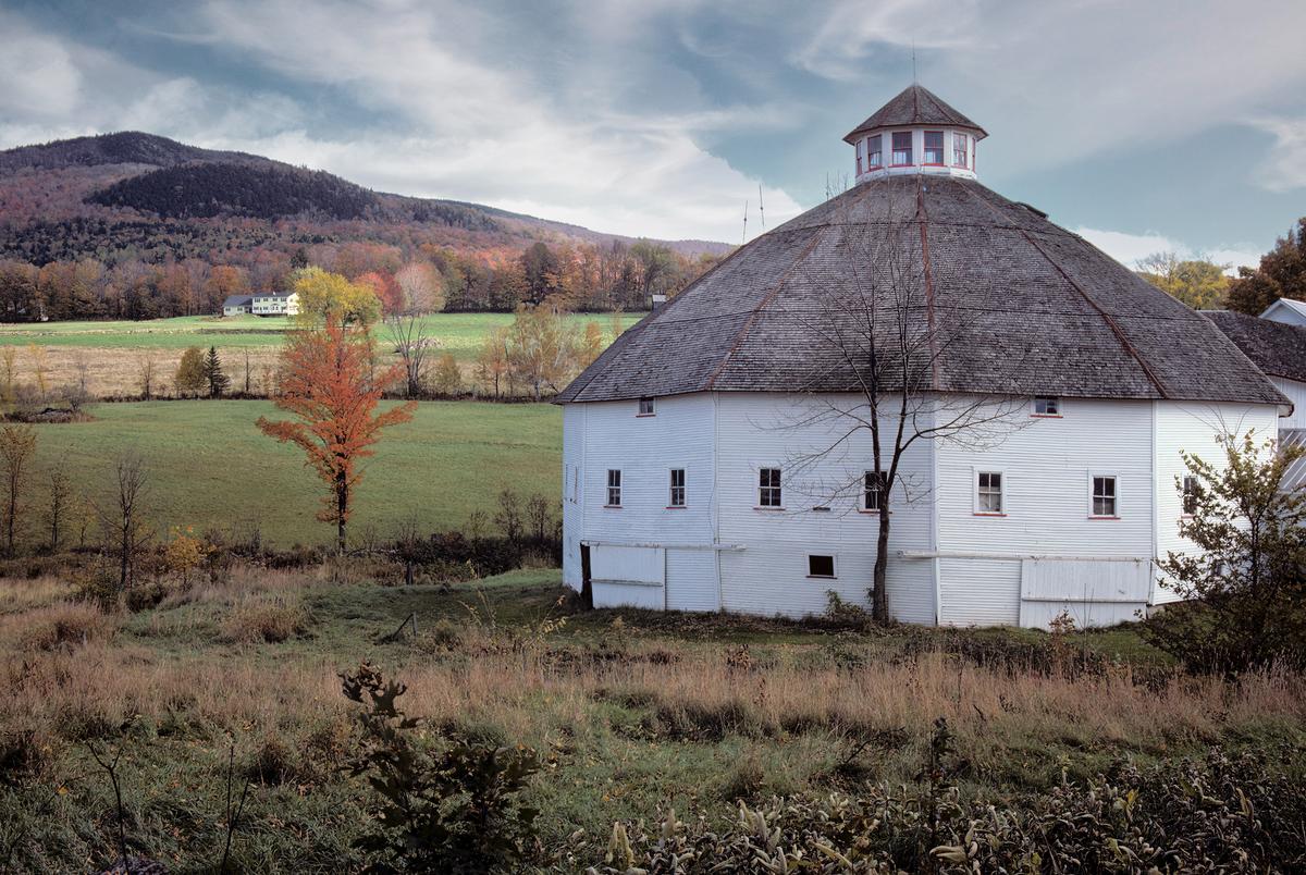 The historic round barn at the inn
