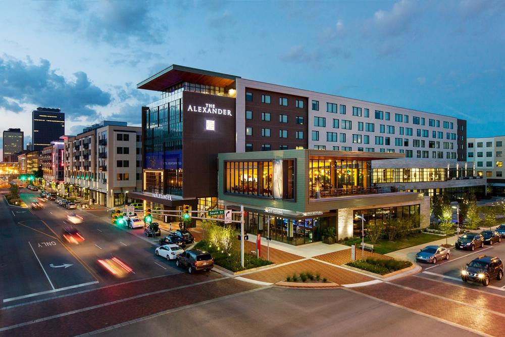 Admire contemporary art, enjoy modern comforts in a vibrant setting.