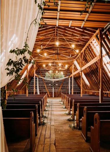Indoor Wedding Venues Near Me: The Barn at Honeysuckle Hill