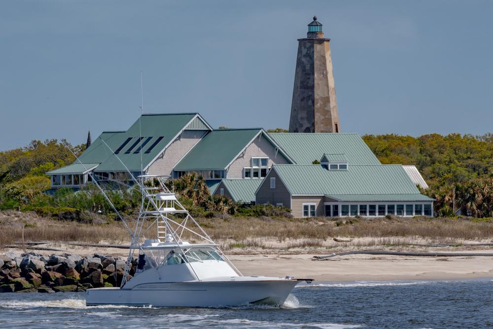 Bald Head Island - 3 hours and 30 minutes by car to the ferry terminal in Southport, NC, followed by a ferry ride