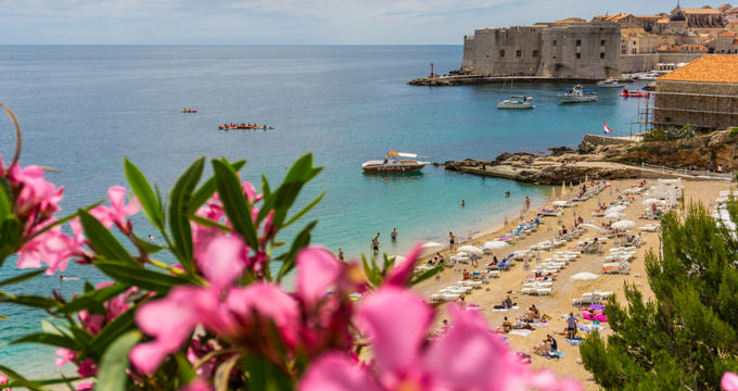 Beaches in Dubrovnik, Croatia