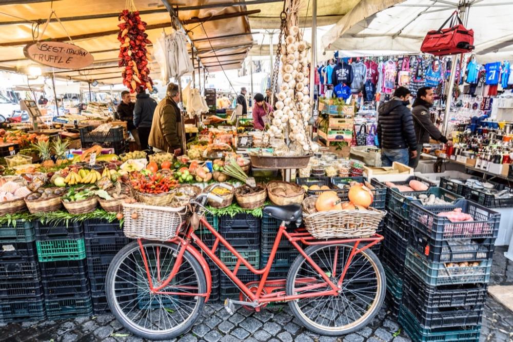 Wander Through Colorful Markets and Lively Piazzas at Campo de' Fiori