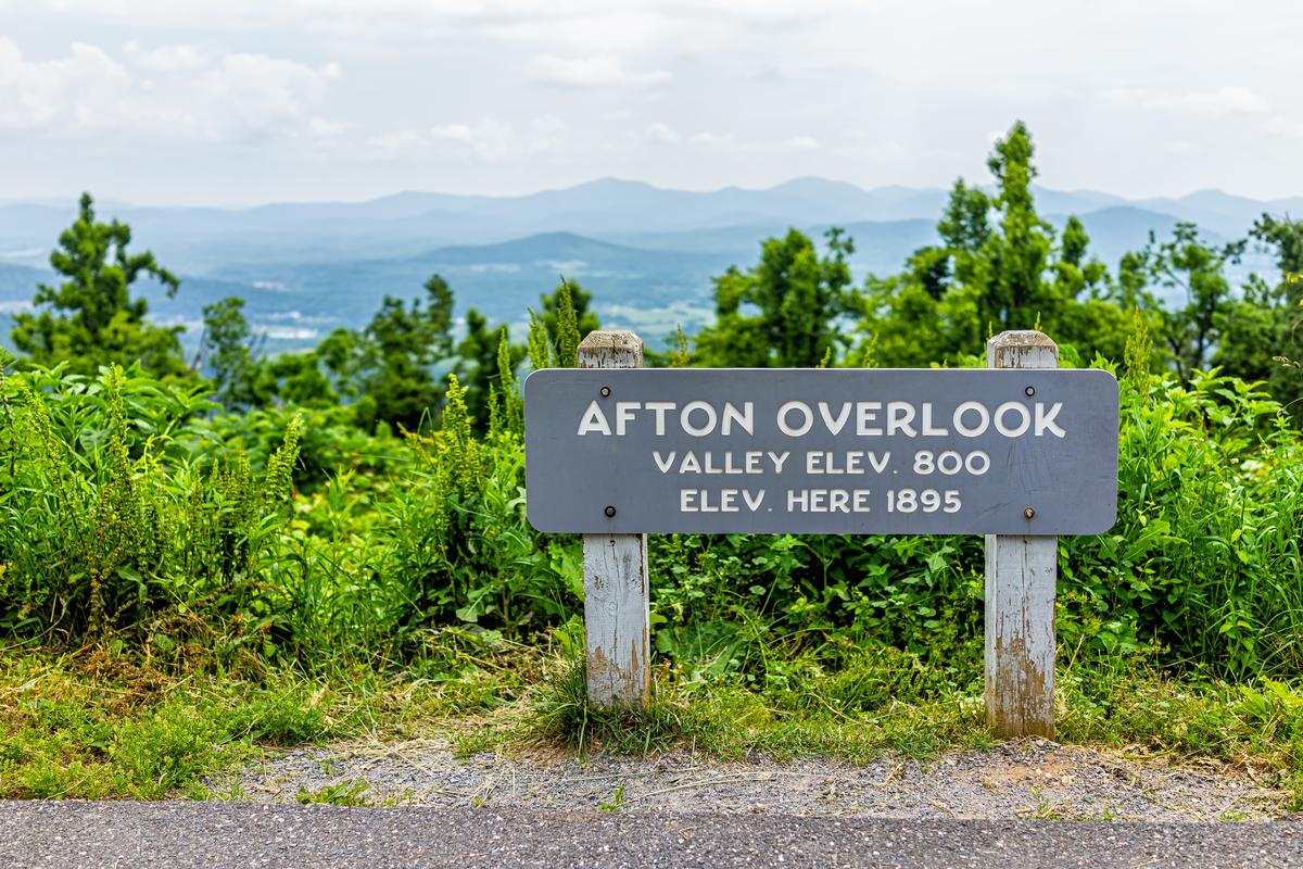 Blue Ridge Parkway during Fall Foliage