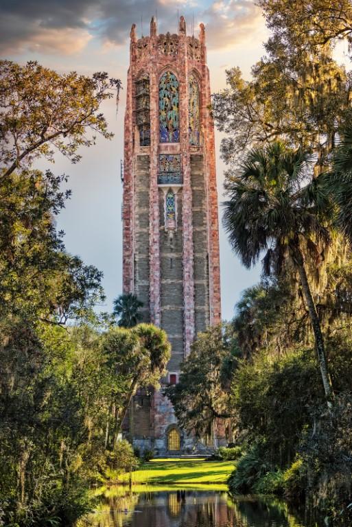 Walk through lush gardens, admire the iconic Singing Tower’s beauty.