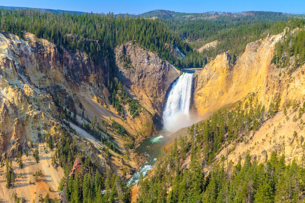 Lower Yellowstone Falls Trail - 2 hours from Jackson, WY