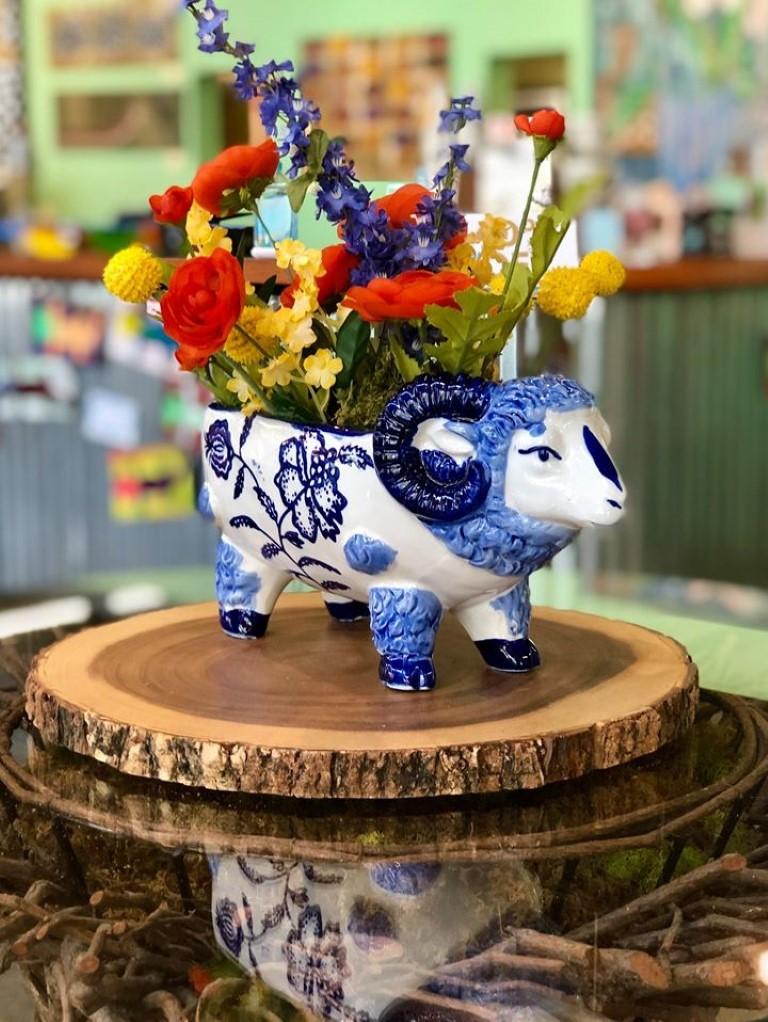 See the exhibits at the Jeanine Taylor Folk Art