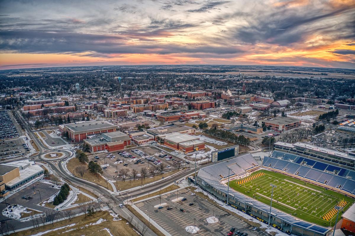 University at Dusk in Brookings