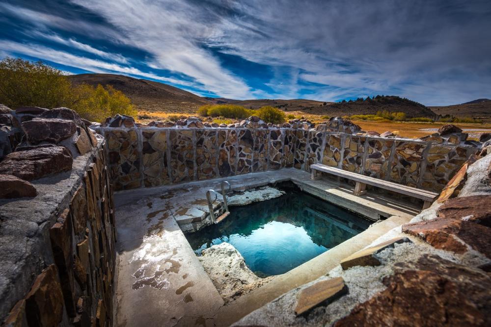 Relax in rejuvenating hot springs and enjoy stunning views of the high desert landscape.