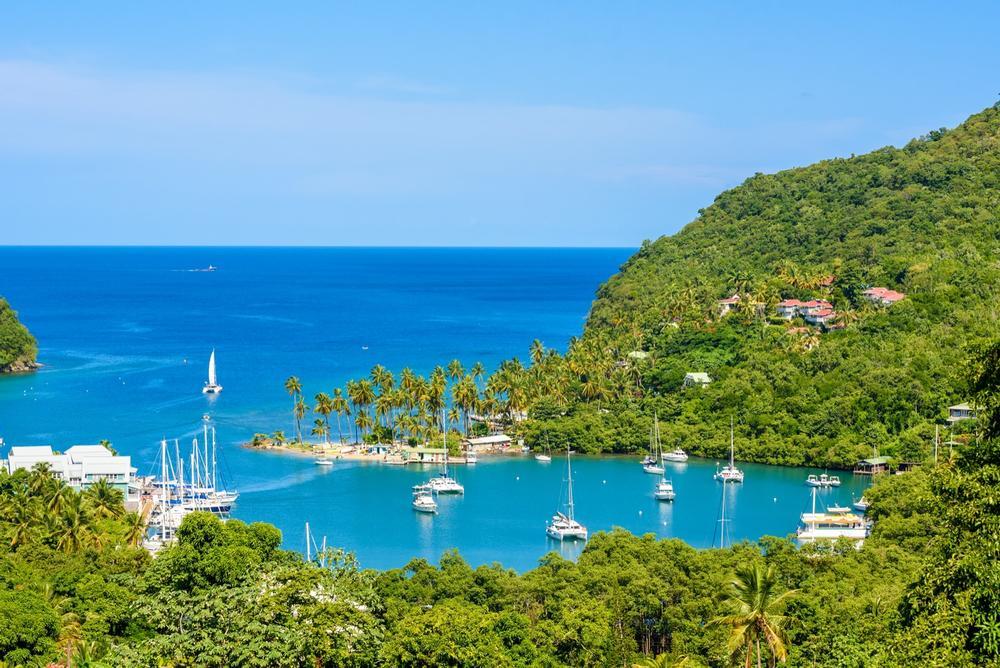 Marigot Bay - 20 minutes south of Castries by car