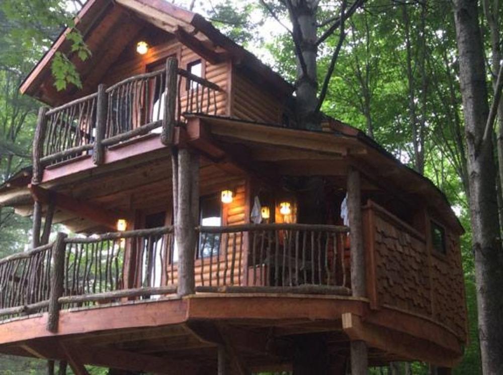 Sleep Among the Trees at The Treehouse at Moose Meadow Lodge