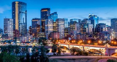 Calgary at night