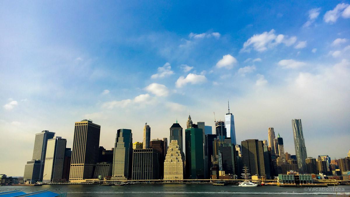I took this photo of the Manhattan skyline from the water