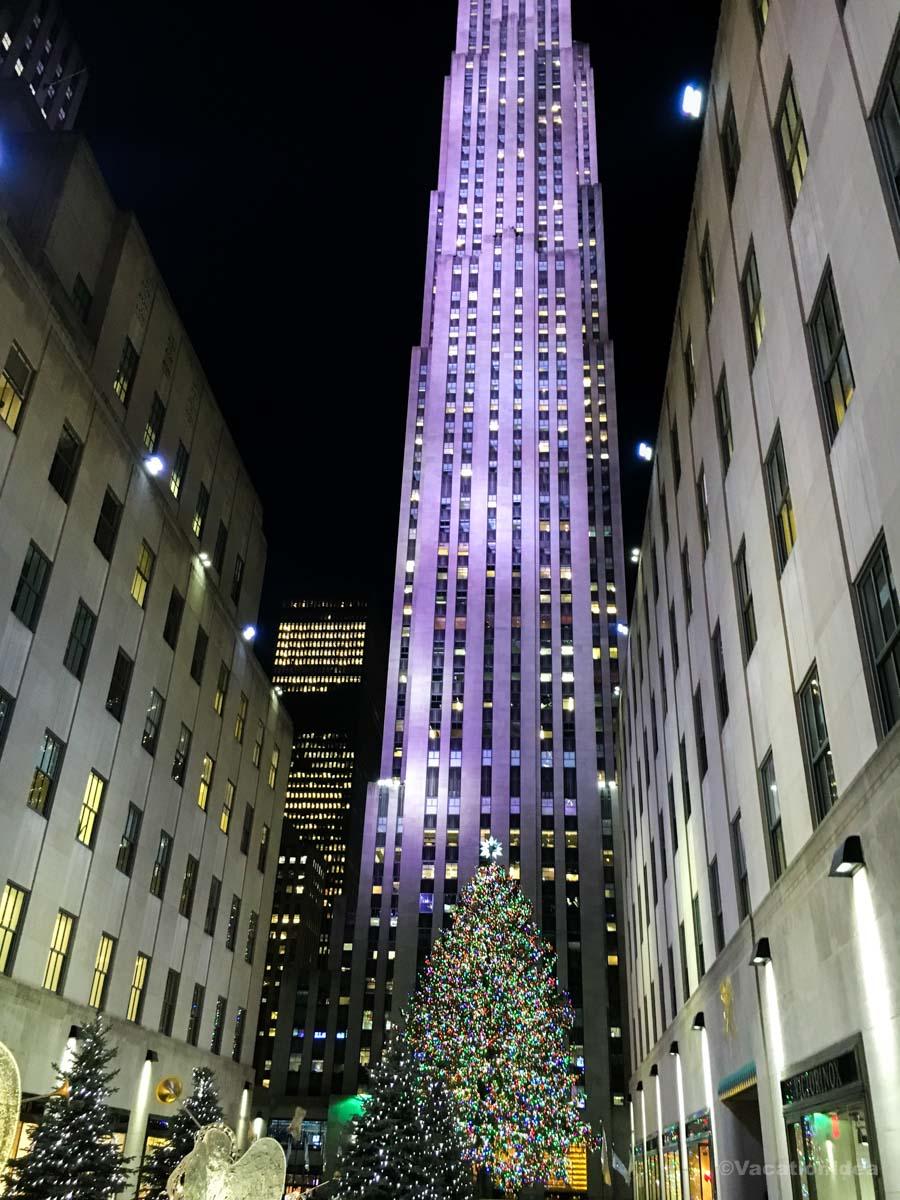 My photo of the tree at Rockefeller Center in December