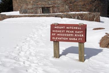 Elevation of Mount Mitchell
