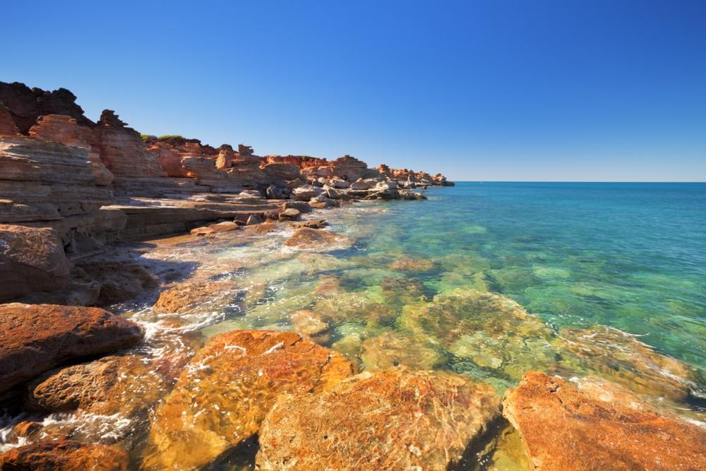 Marvel at Dinosaur Tracks and Red Rocks at Gantheaume Point