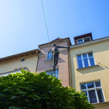 Tightrope Walker Statue