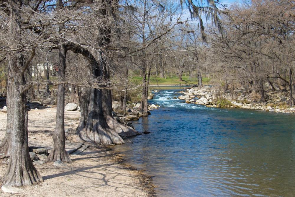 Enjoying a river in Gruene