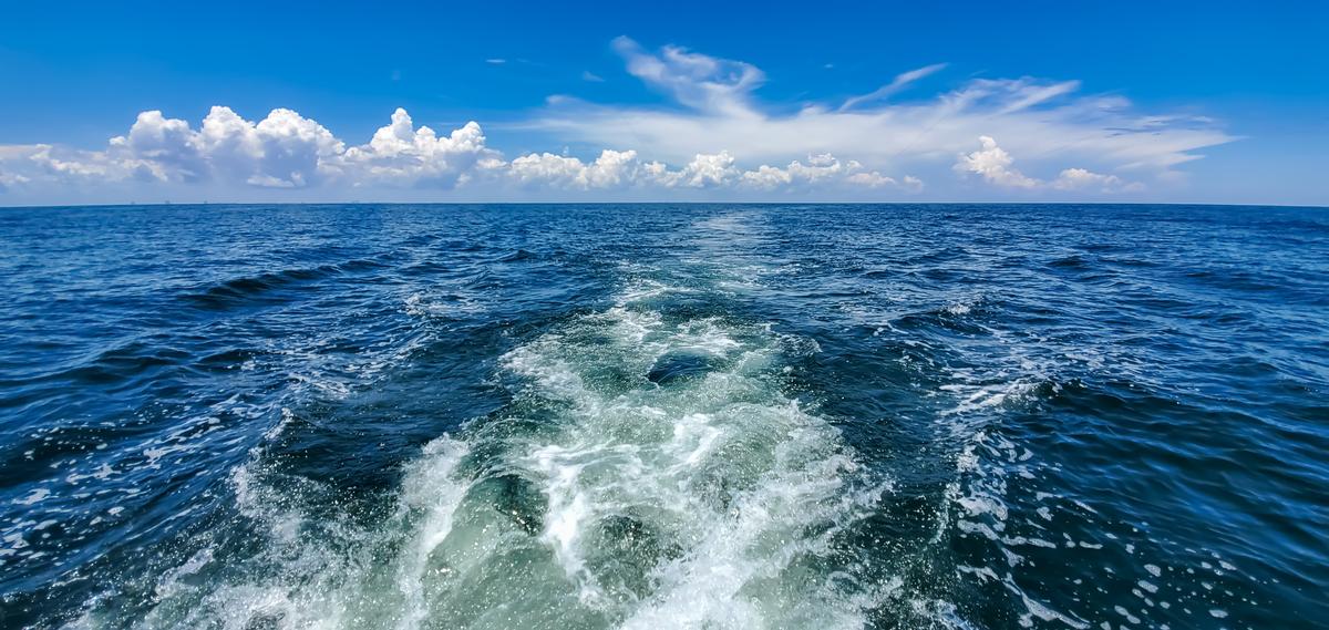 Water view on a fishing trip