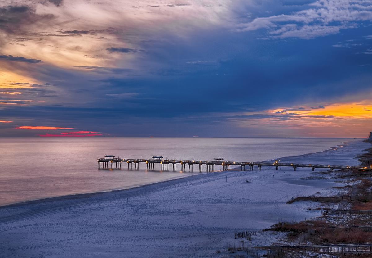 Sunsets on Orange Beach were worth waiting around for
