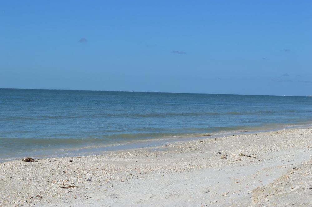 White sandy beach in Florida