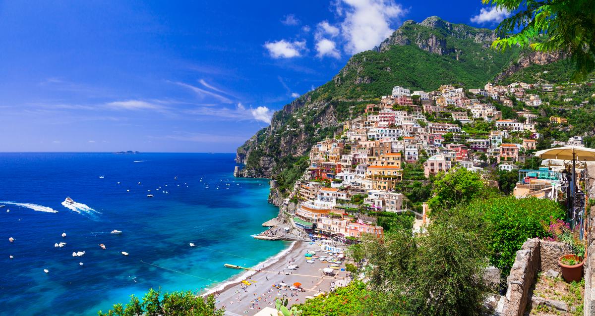 Take in the coastal beauty of the Amalfi Coast, Italy
