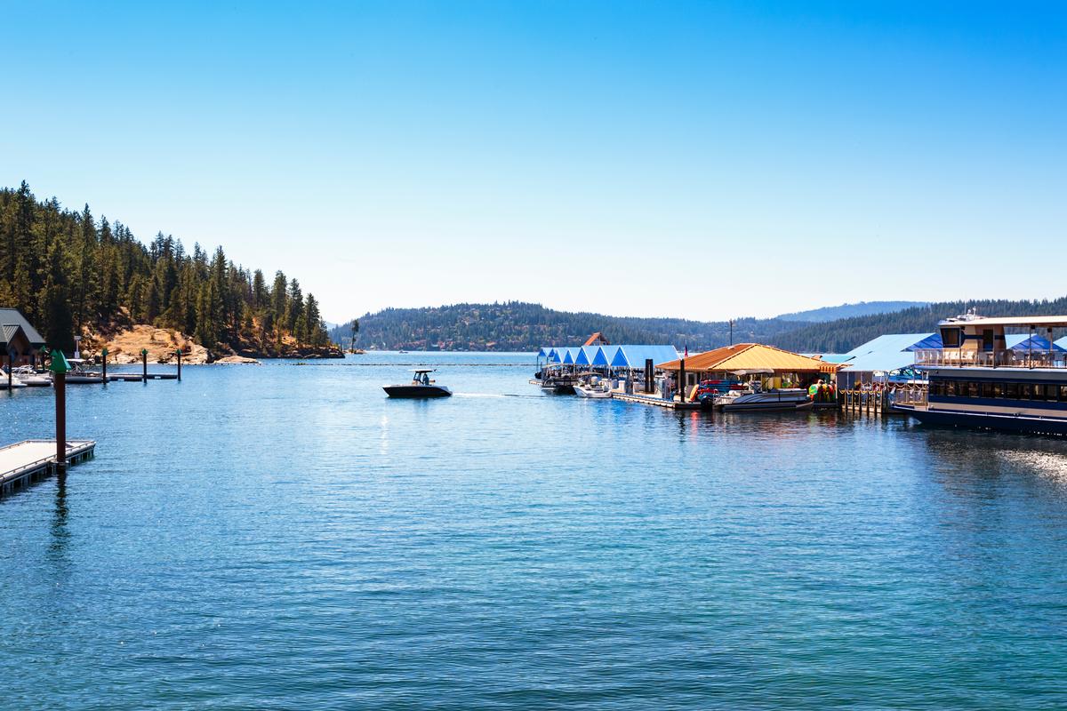 Coeur d'Alene boat launch, Idaho