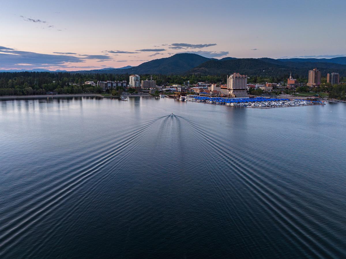 Summer view of lake Coeur d'Alene
