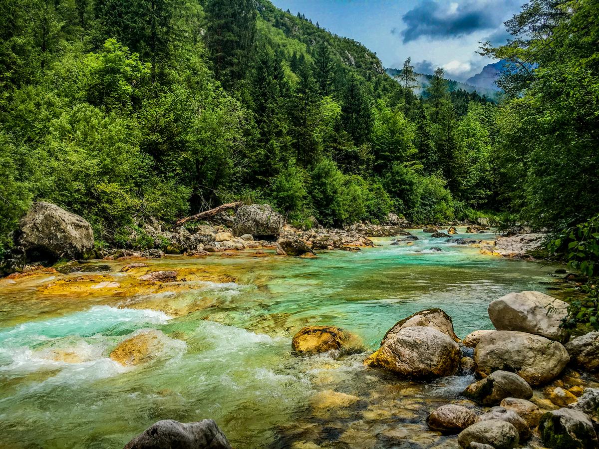 Soca River Glow in Slovenia