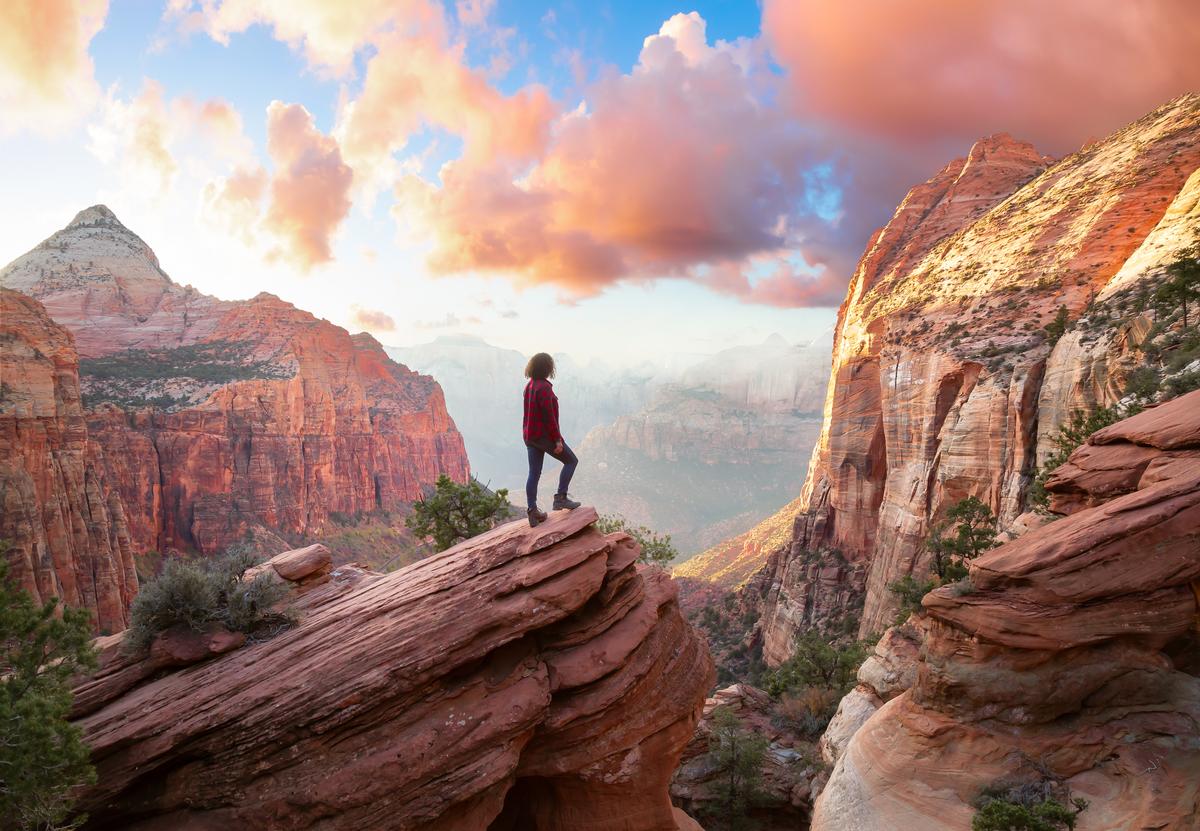 Standing on the edge of the world at Grand Canyon