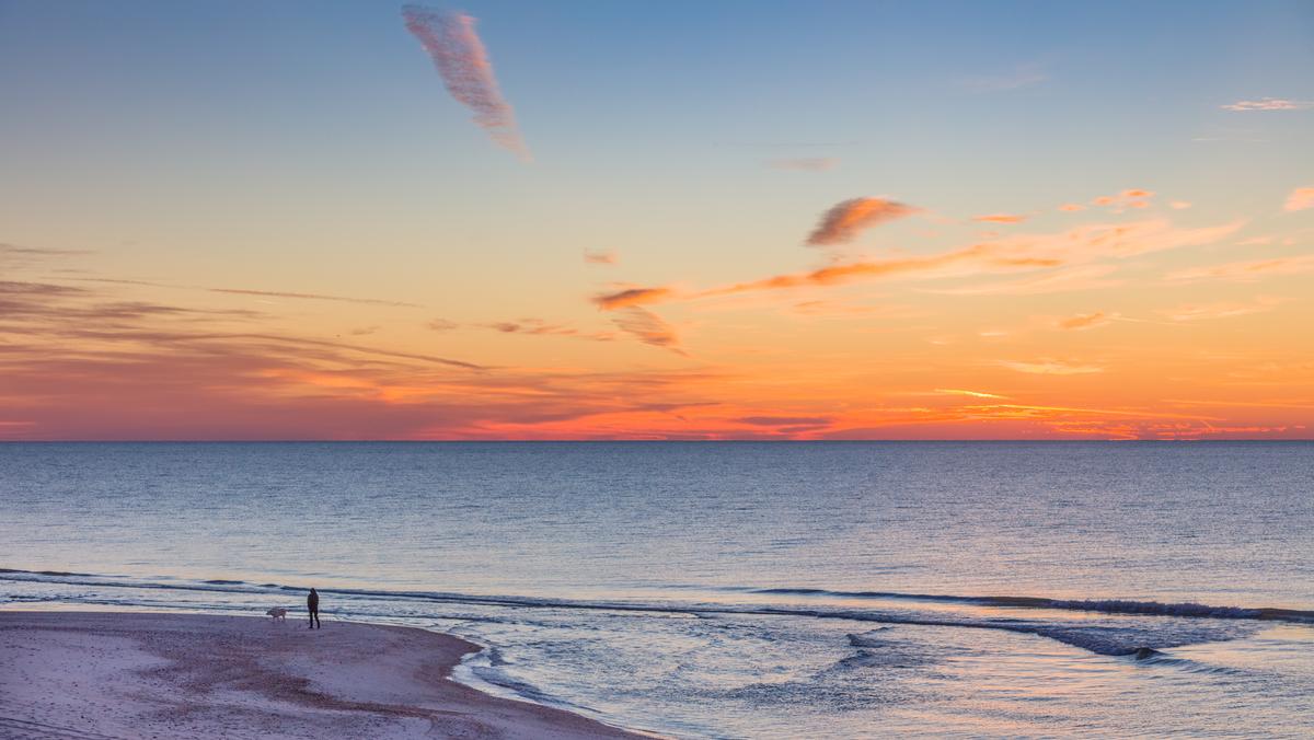 Sunrise over the Gulf on St George Island