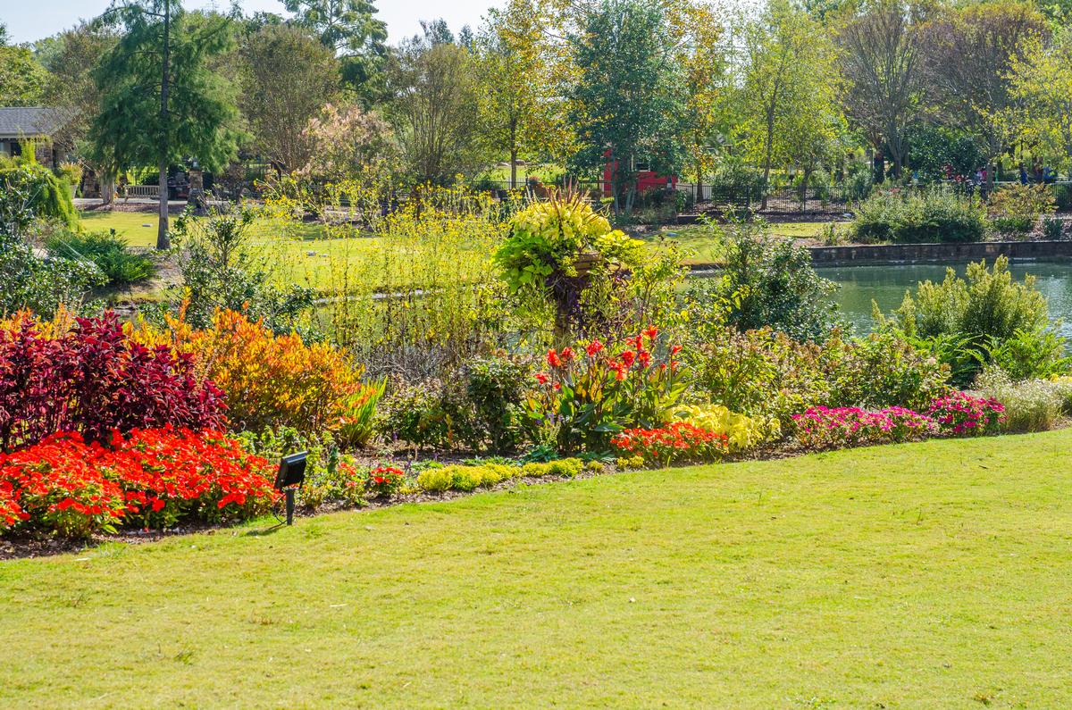 Beautiful landscape at Huntsville Botanical Garden