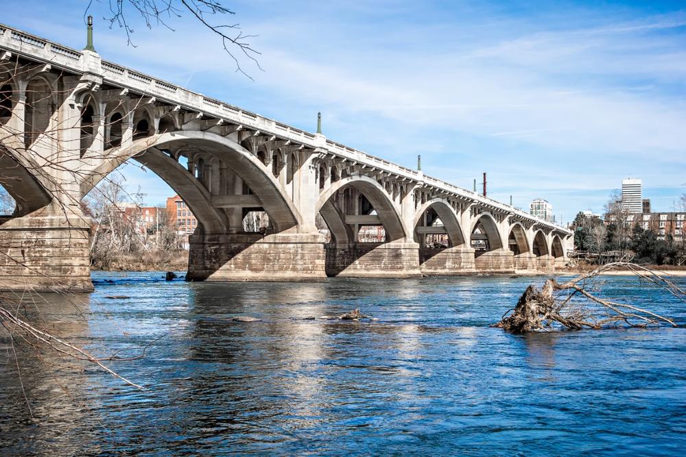 Walk along this iconic bridge and admire scenic river views.