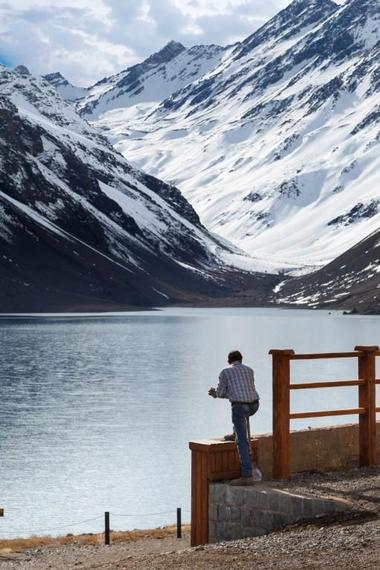 Portillo Inca Lagoon, Santiago, Chile