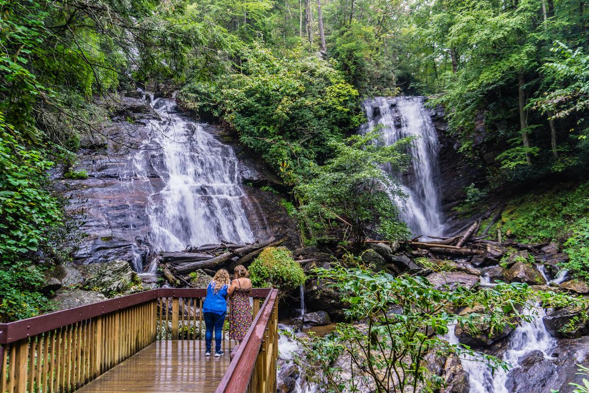 Anna Ruby falls in Helen, Georgia