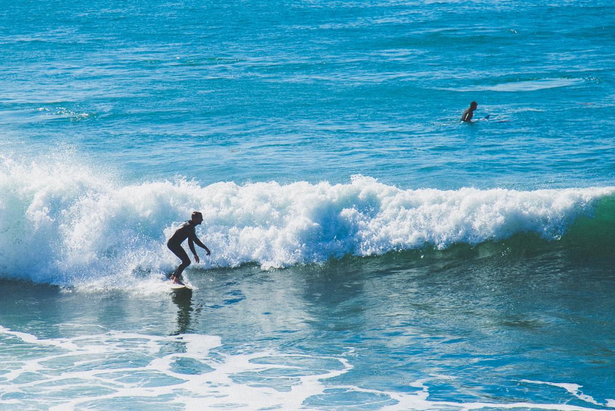Surfer in Laguna beach
