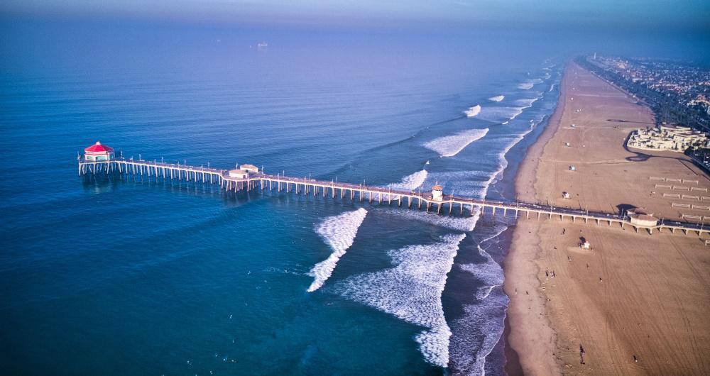 Huntington Beach from above