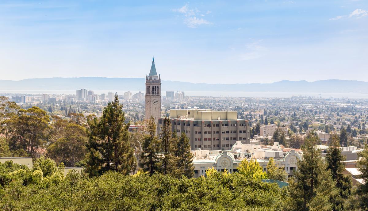 Berkeley University with clock tower and city view