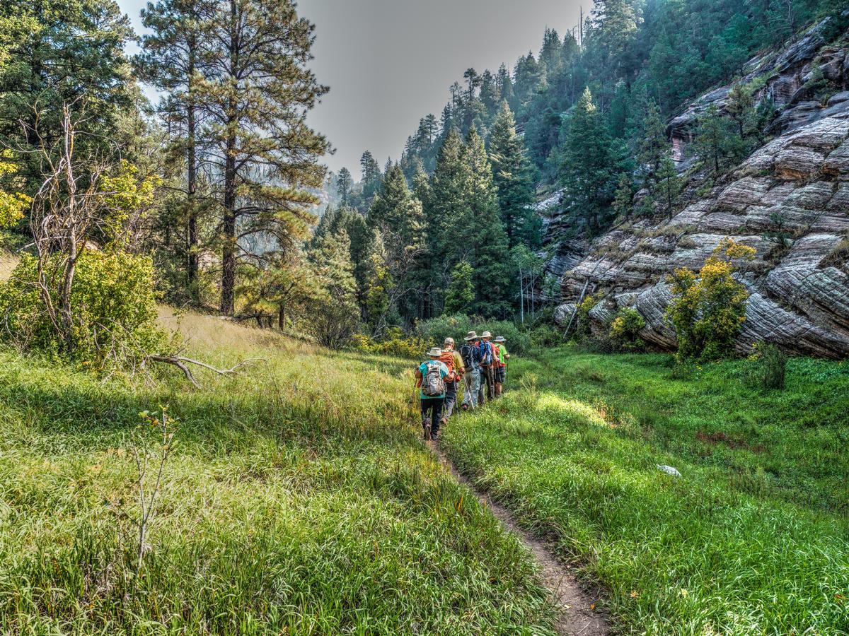 Hiking in Walnut Canyon