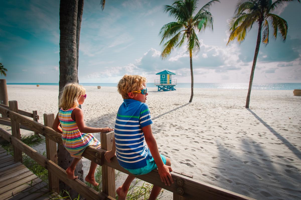 Enjoying views of the beach